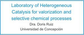 Laboratory of Heterogeneous Catalysis for valorization and selective chemical processes Dra. Doris Ruiz Universidad de Concepción